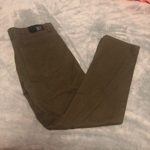 Men’s Olive Green Mens Jeans 38